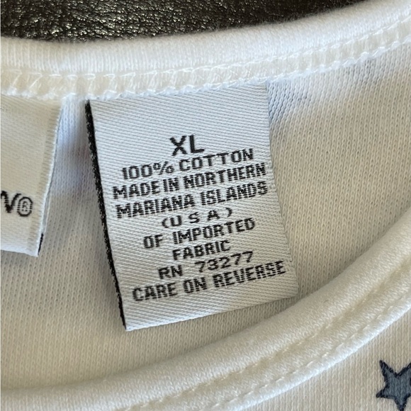 Croft & Barrow extra large red white and blue tank stars July 4th  fireworks - Picture 7 of 8